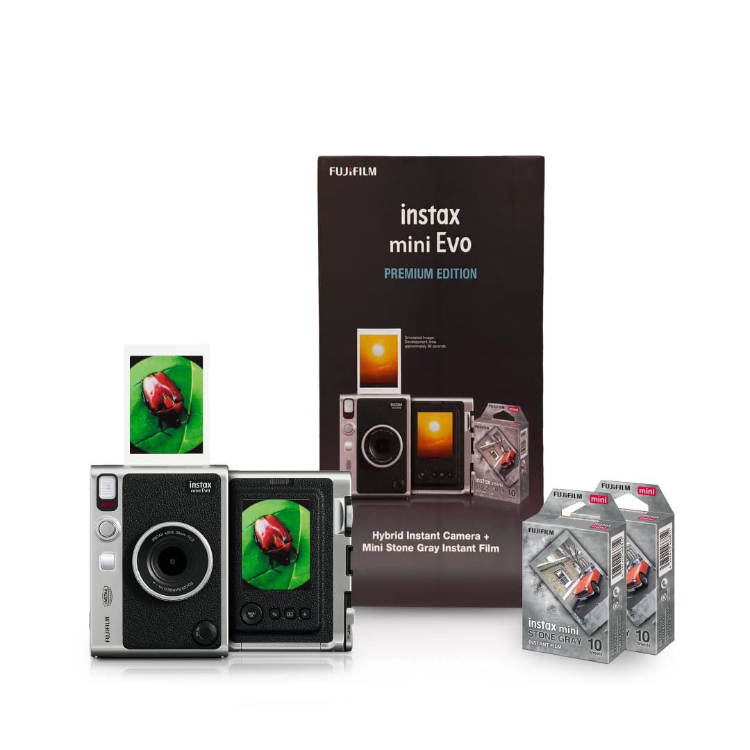 Fujifilm Instax Mini Evo Hybrid Camera Premium Edition - cambuy-lives Fujifilm Instax Mini Evo Hybrid Camera Premium Edition - cambuy-lives